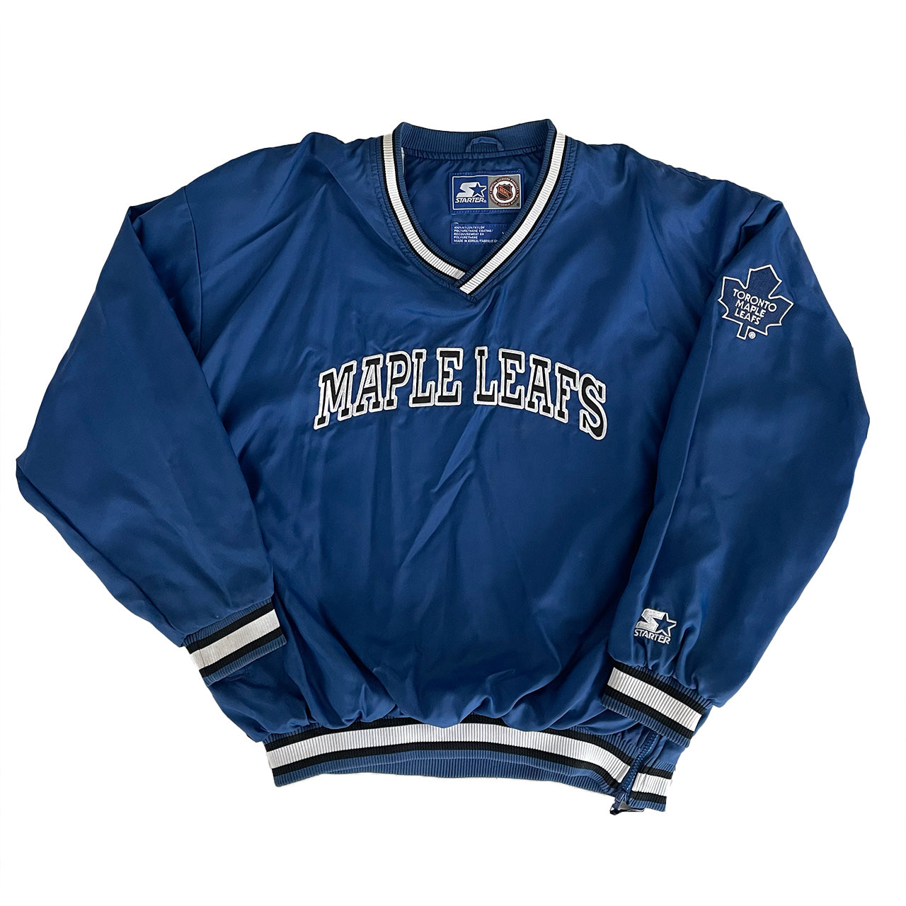 STARTER MAPLE LEAF スタジャン Vintage Starter Toronto Maple Leafs Starter Pullover Jacket XL