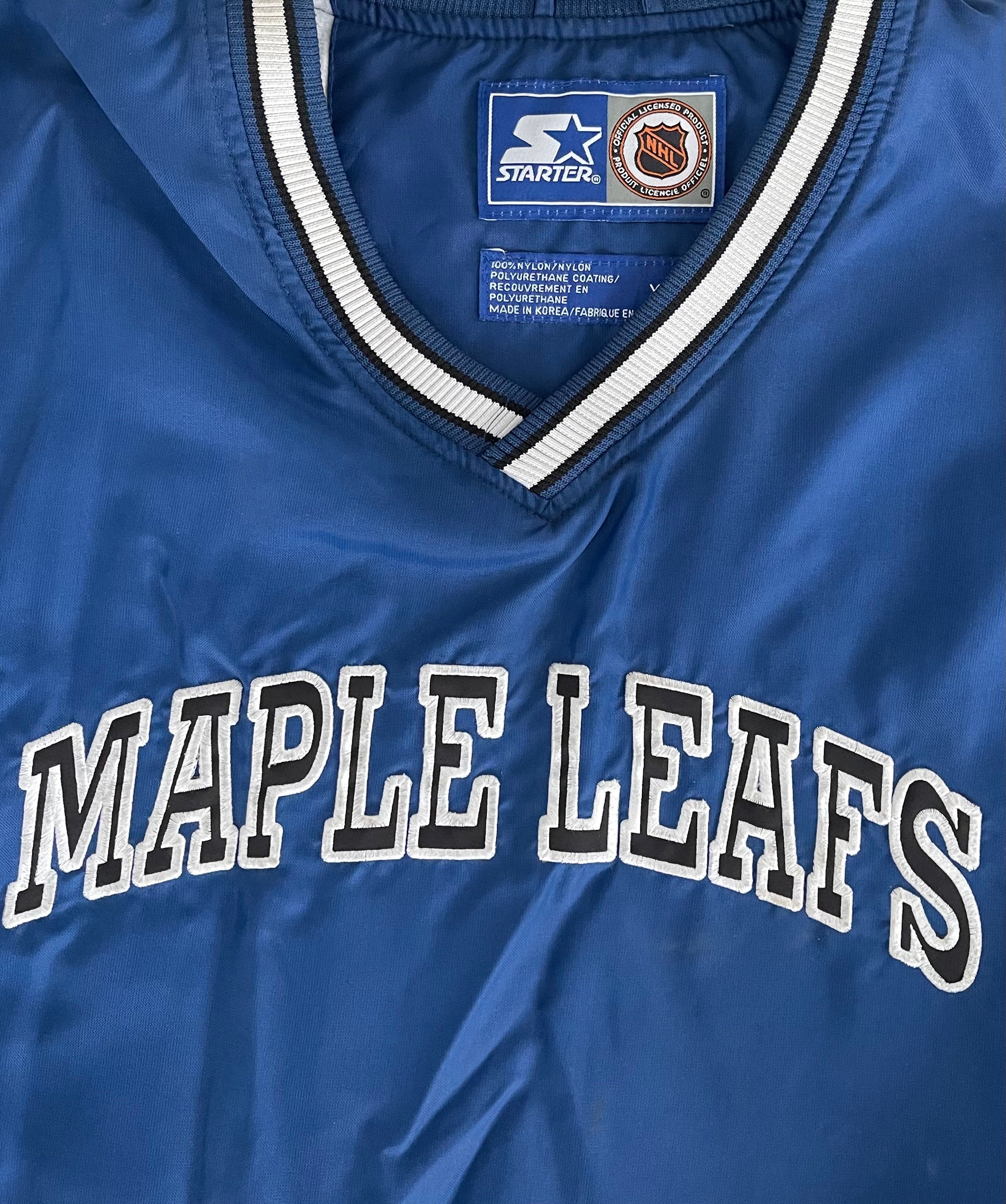 Vintage Starter Toronto Maple Leafs Starter Pullover Jacket XL