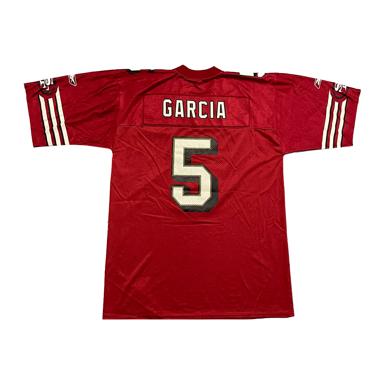 Jeff Garcia #5 San Francisco 49ers NFL Adidas White Away Jersey Men's  LARGE