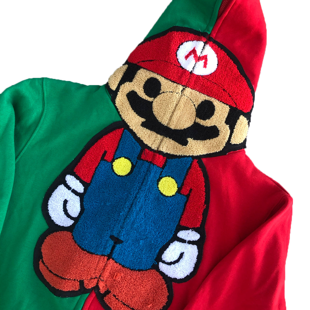 Custom Baby Milo x Super Mario Kart Zip Up Hoodie XL Getem Vintage