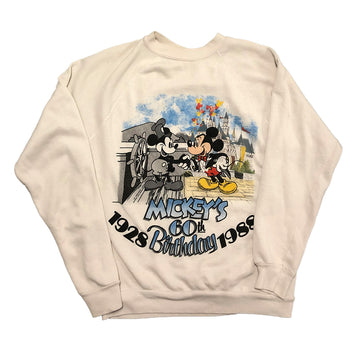 Vintage 1988 Disney Mickey Mouse 60th Birthday Crewneck Sweater M