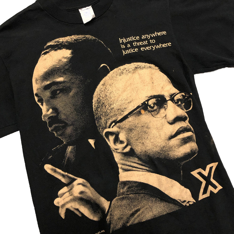 Vintage Martin Luther King x Malcolm X Tee M