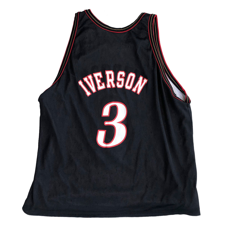 Vintage Reversible Champion Allen Iverson Philadelphia 76ers Jersey XL