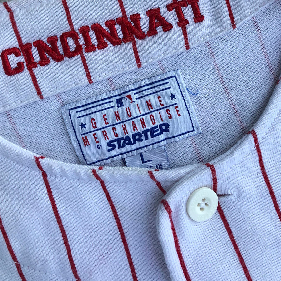 Vintage Cincinnati Reds Pinstripe Jersey L