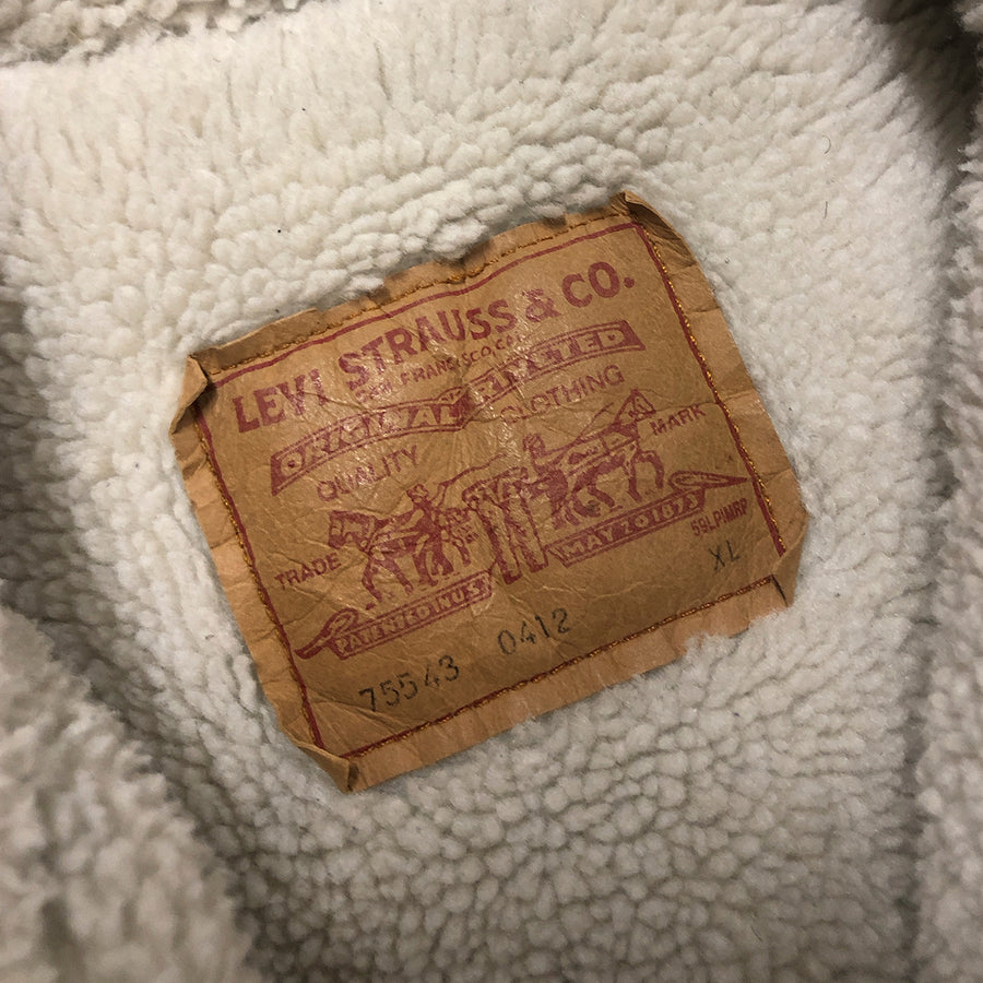 Vintage Denim Levis Sherpa Jacket L