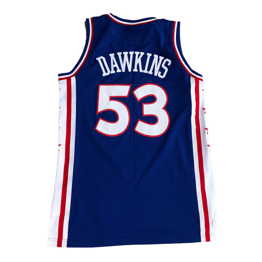 Rare Reebok Hardwood Classics Darryl Dawkins Philadelphia Sixers Jersey S/M