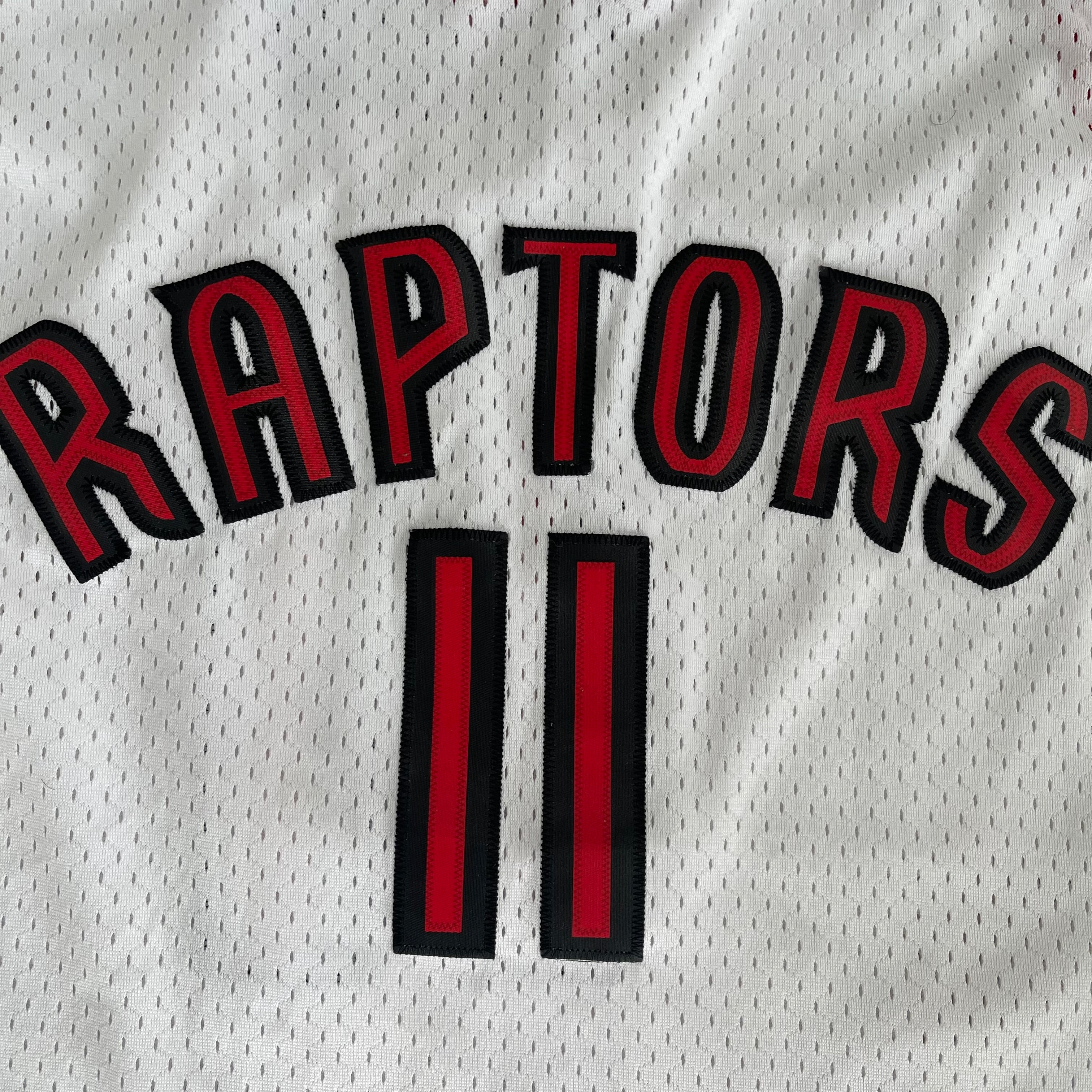 White Toronto Raptors Jersey Adidas Number 11 of TJ Ford before