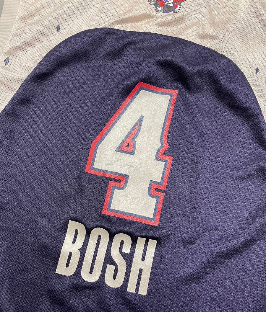 2007 Adidas All Star Toronto Raptors Chris Bosh #4 Signed Jersey L