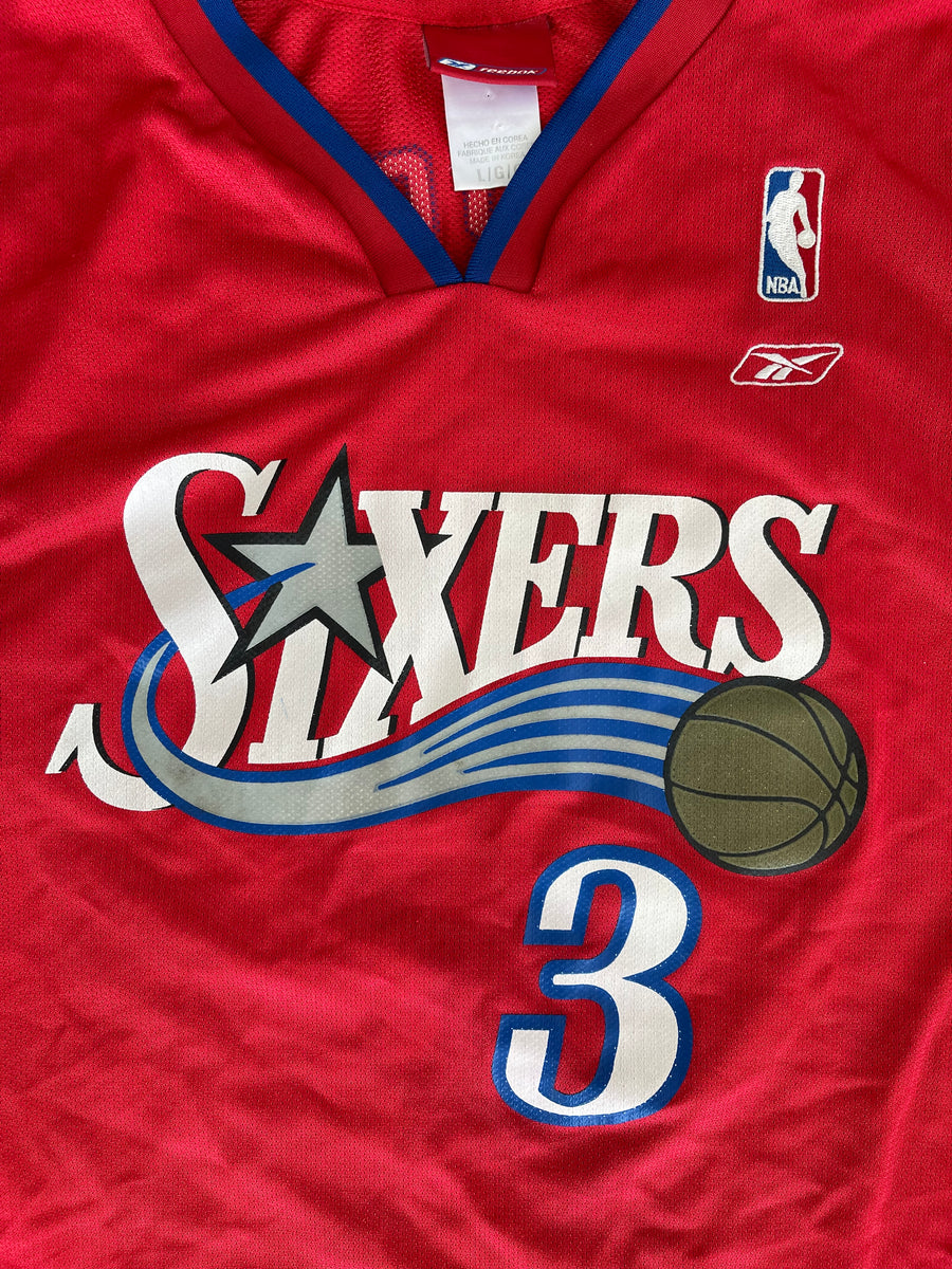 Vintage Reebok Allen Iverson Philadelphia 76ers Jersey L