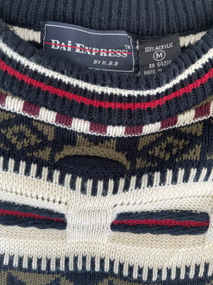 Vintage Bai Express Coogi Style Sweater M