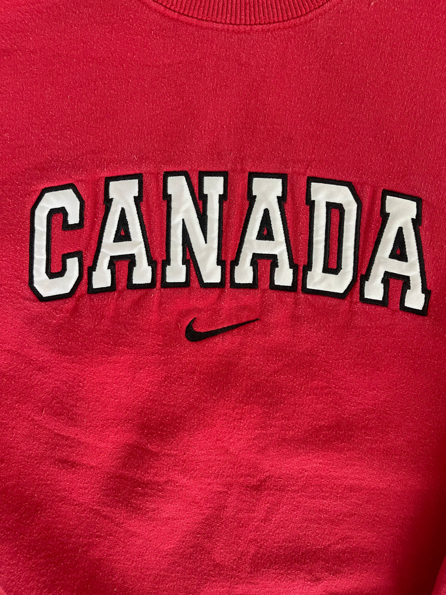 Vintage Canada Nike Center Swoosh Sweater XXL