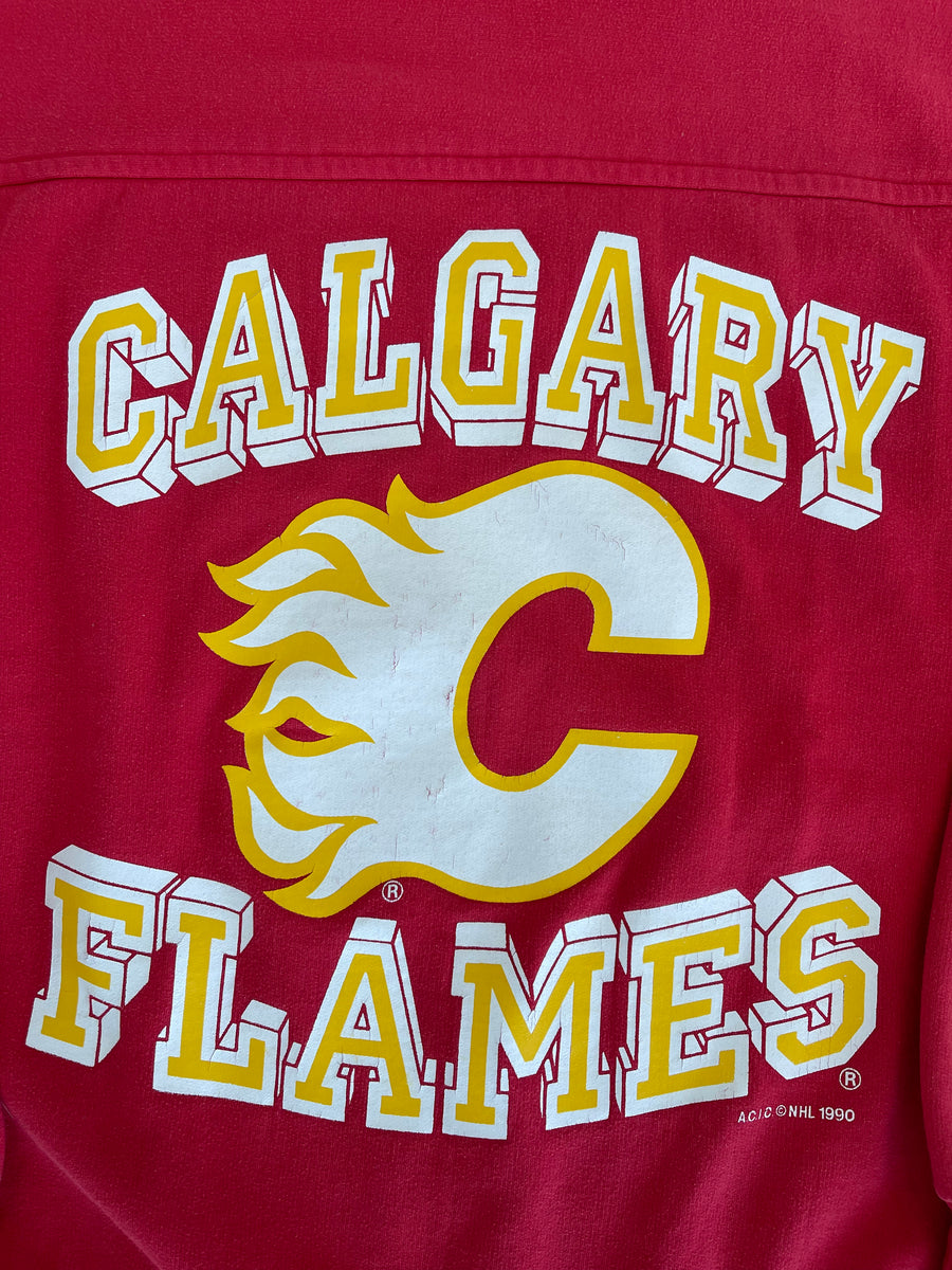 Vintage 1990 Calgary Flames Sweater L