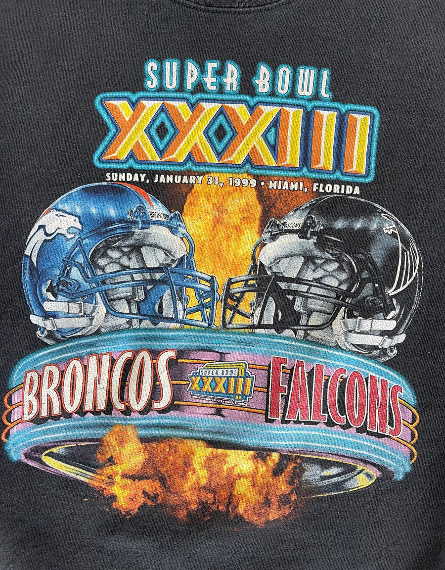Vintage 1999 Broncos Vs. Falcons Super Bowl Sweater XXL