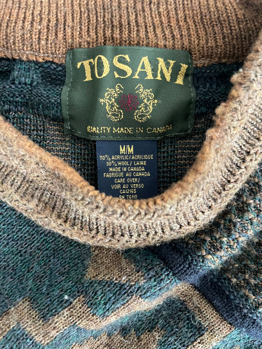 Vintage Tosani Coogi Style Sweater M