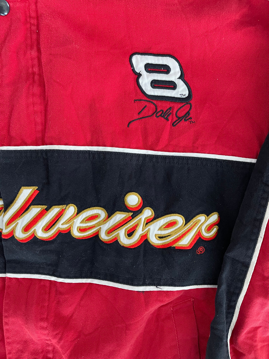 Vintage Budweiser Dale Jr Racing Jacket L