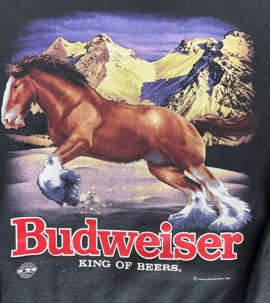 Vintage 1993 Budweiser King Of Beers Sweater L