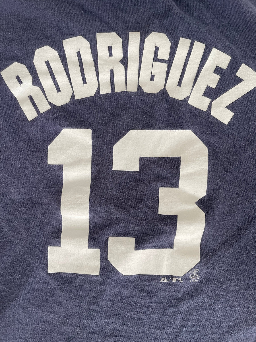 Vintage 2009 World Series New York Yankees Alex Rodriguez Tee L