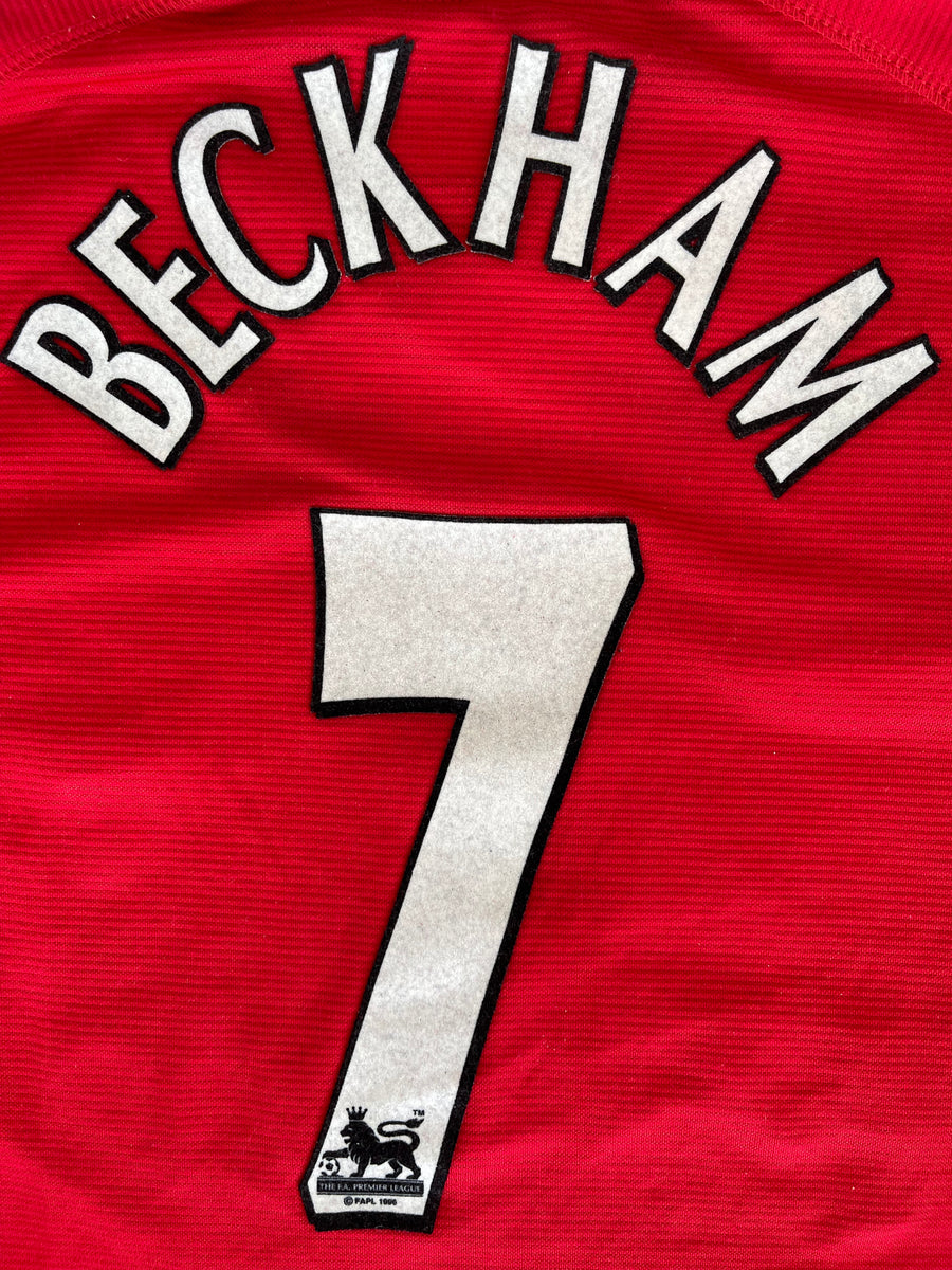 Vintage 1996 Umbro David Beckham Manchester United Soccer Jersey M