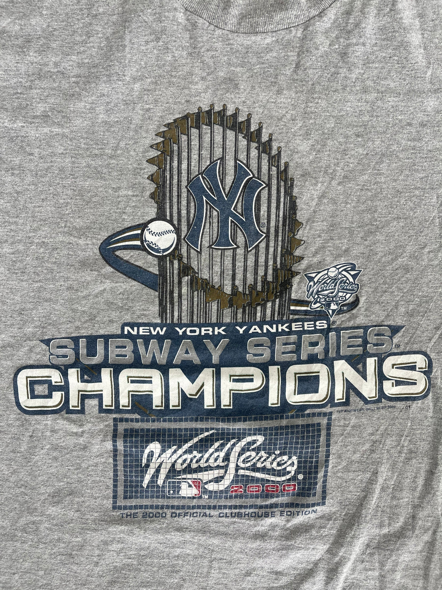 Vintage 2000s New York Yankees Subway Series Champions Tee L