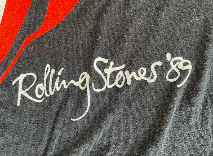 Vintage 1989 Rolling Stones Tour Tee L