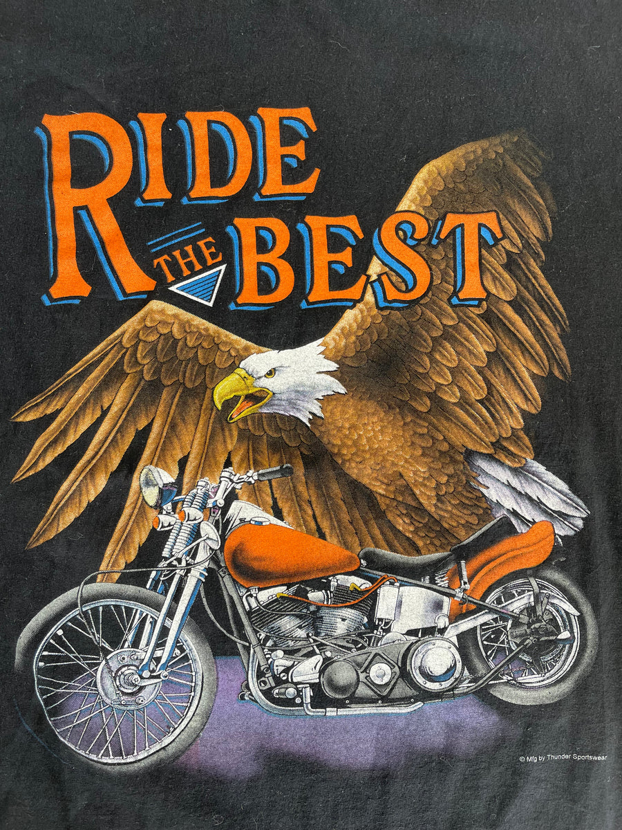 Vintage Ride The Best Eagle Motorcycle Tee XXL