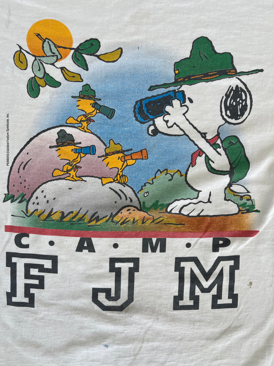 Vintage Peanuts FJM Camp Tee L