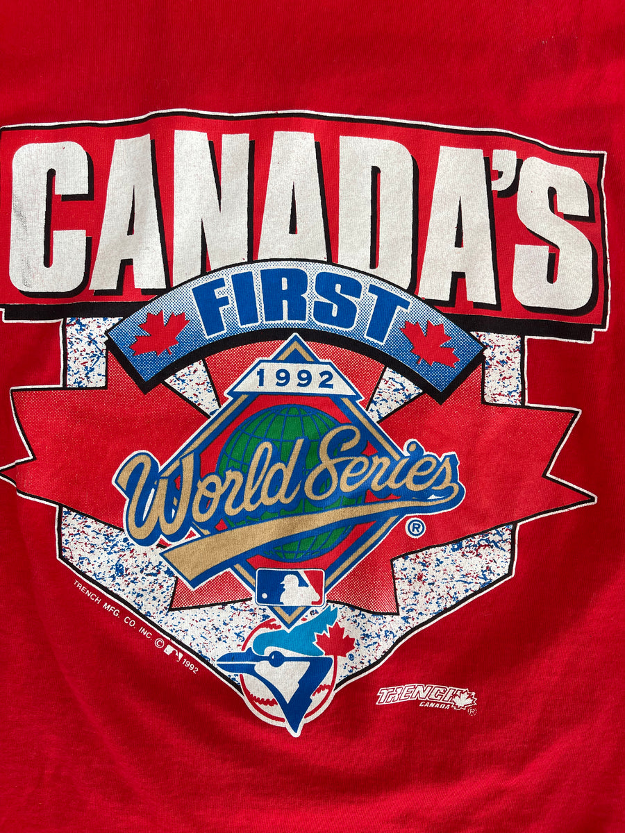 Vintage 1992 Toronto Blue Jays World Series Tee L