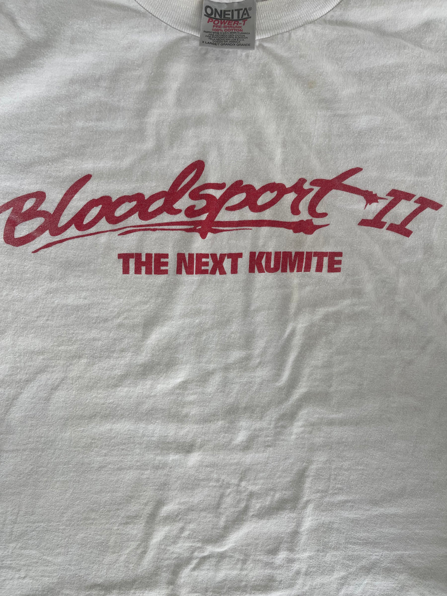 Rare Vintage 1996 Bloodsport 2 The Next Kumite Movie Promo Tee XL