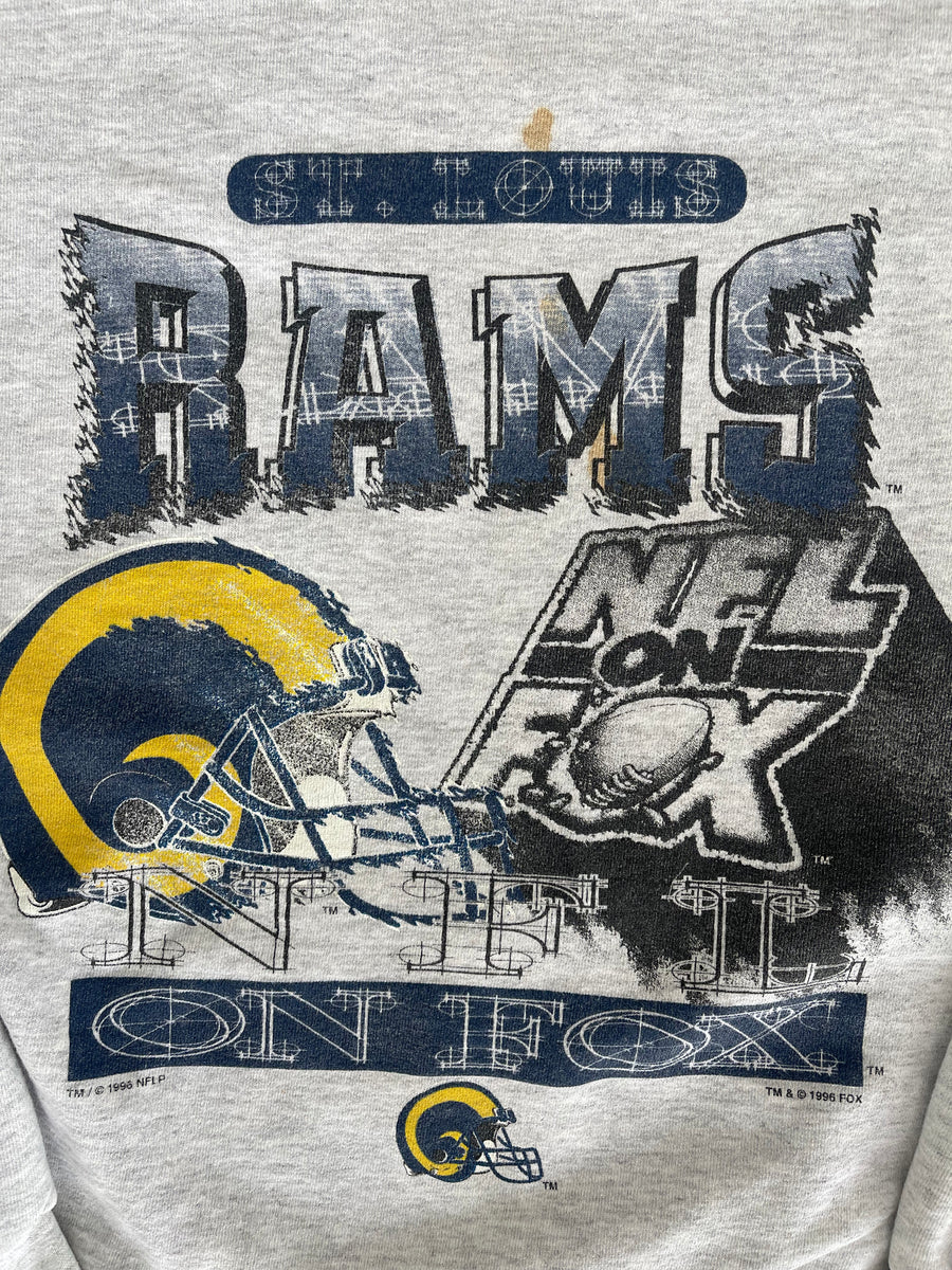 Vintage 1996 St. Louis Rams NFL on Fox Sweater L
