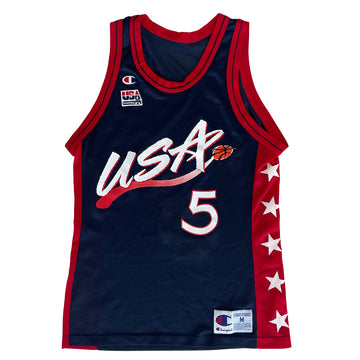 Vintage Champion Team USA Grant Hill Jersey M