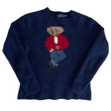 Womens Polo Bear Knit Ralph Lauren Sweater M