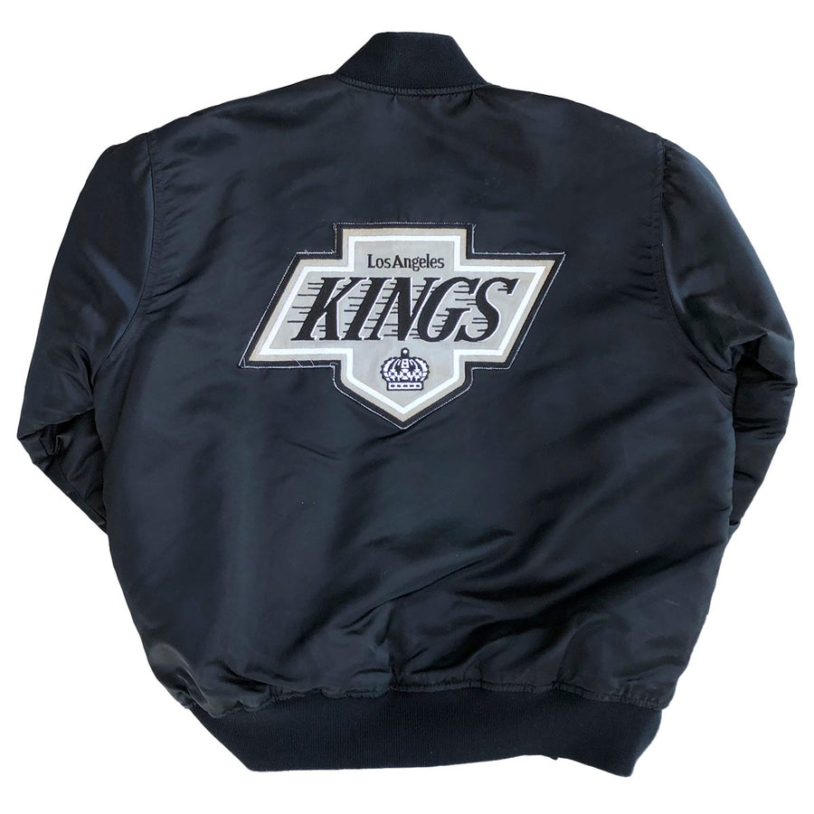 Vintage Original 80s LA Kings Satin Starter Hockey Jacket Sweater 90s Los Angeles M/L