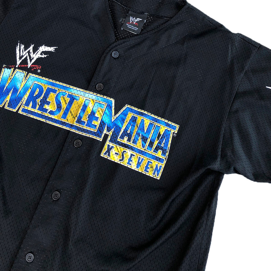 RARE 2001 WWF WrestleMania X-7 Jersey M/L