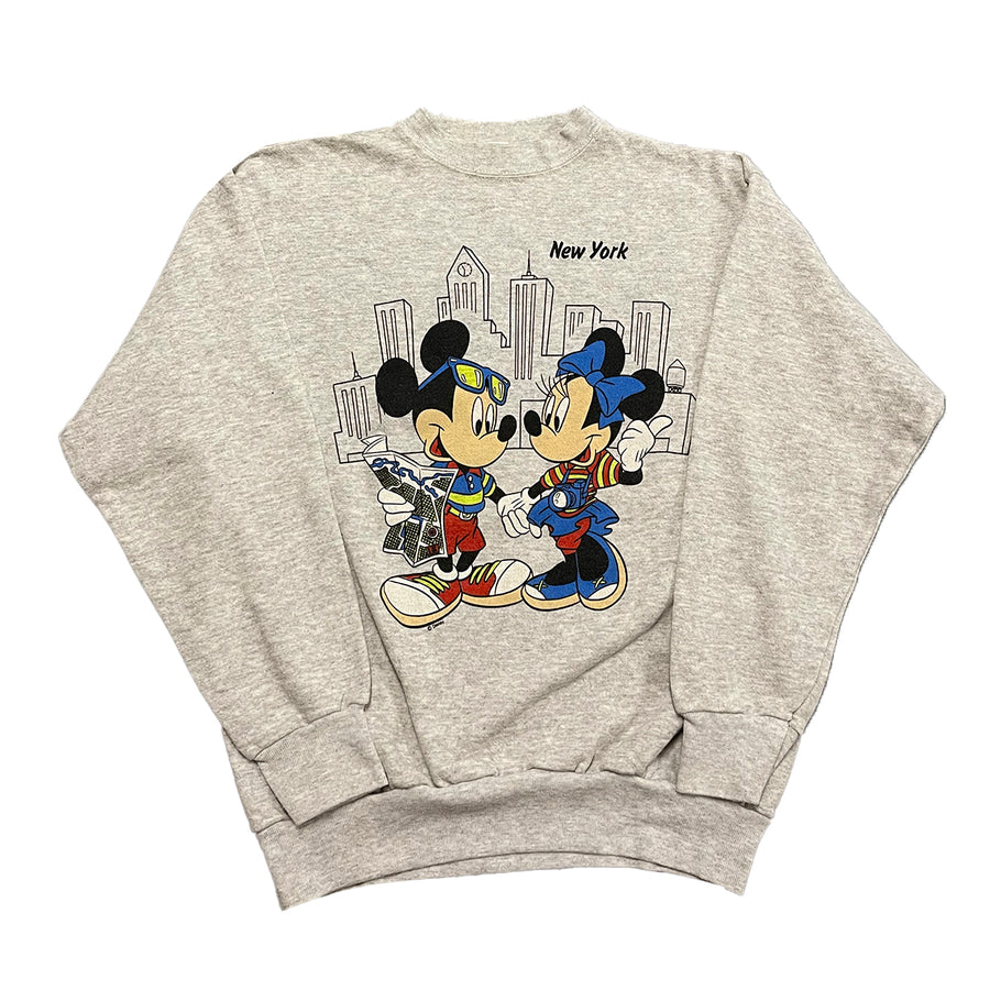 Vintage New York Mickey & Minnie Mouse Crewneck Sweater L