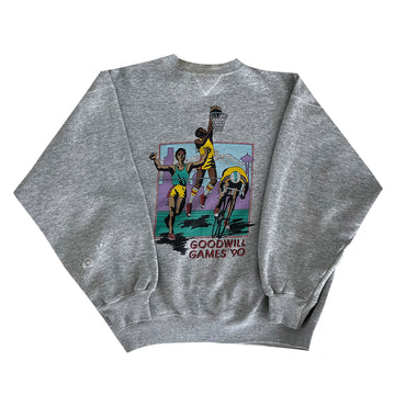 Vintage 1990 Goodwill Games Basketball Crewneck Sweater XL