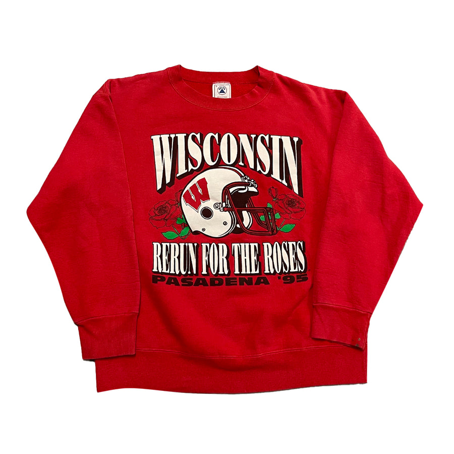 Vintage 1995 Wisconsin Badgers Pasadena Crewneck Sweater L