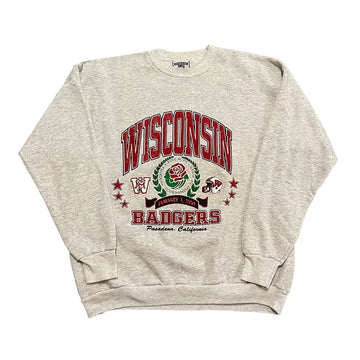 Vintage Wisconsin Badgers Rose Bowl Crewneck Sweater XL/XXL