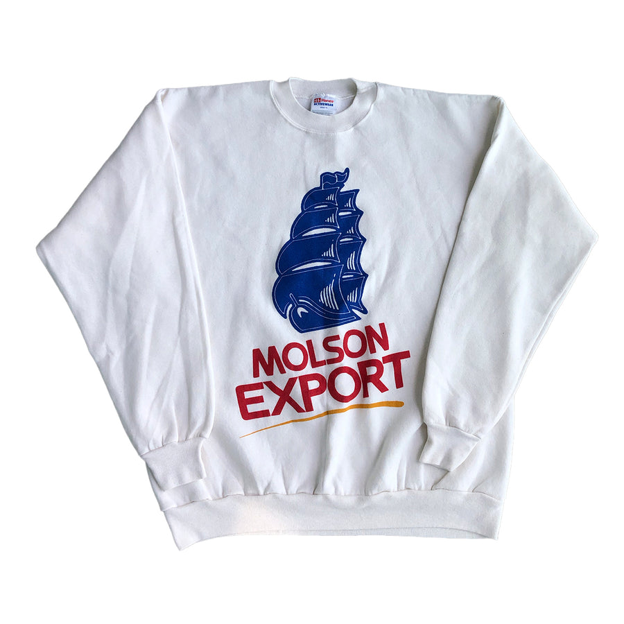 Vintage Beer Molson Export Crewneck Sweater XL