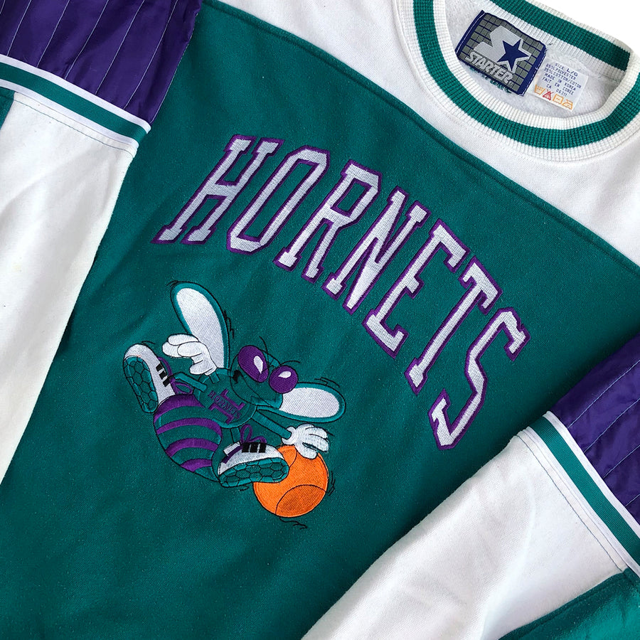 Vintage Starter Charlotte Hornets Crewneck Sweater L