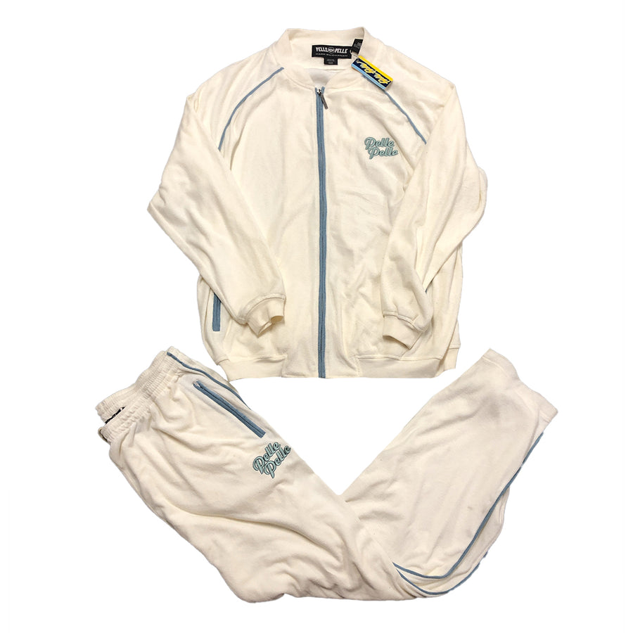 Vintage Velour Pelle Pelle Matching Sweat Suit NWT XL