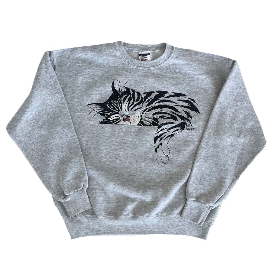 Vintage 1990s Cat Sweater L