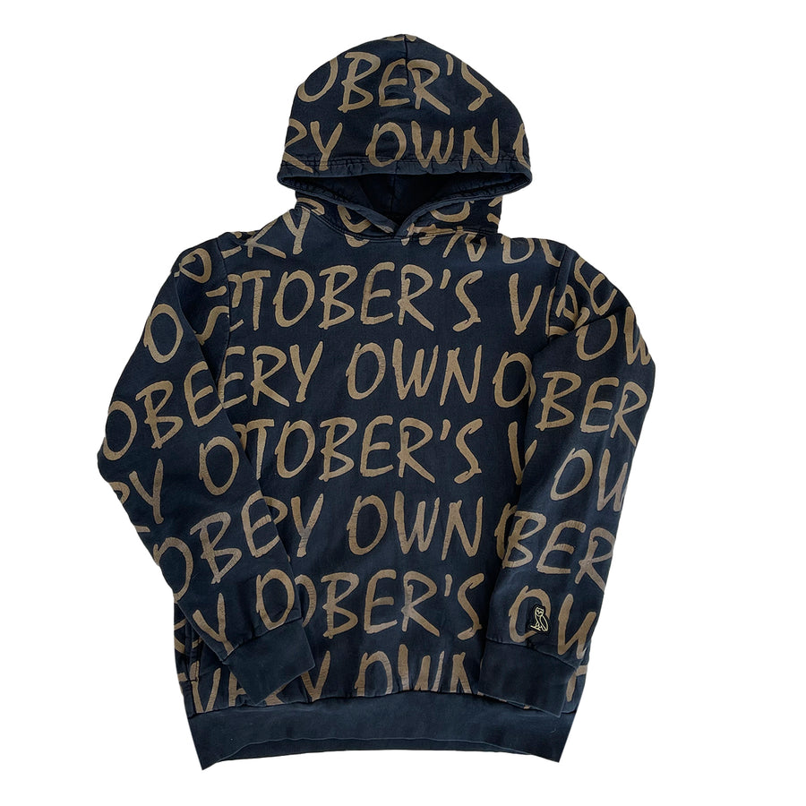 Drake Octobers Very Own OVO Gold All Over Print Hoodie L