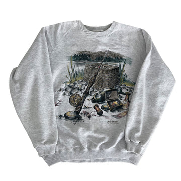 Vintage Fishing Northern Elements Crewneck Sweater XL
