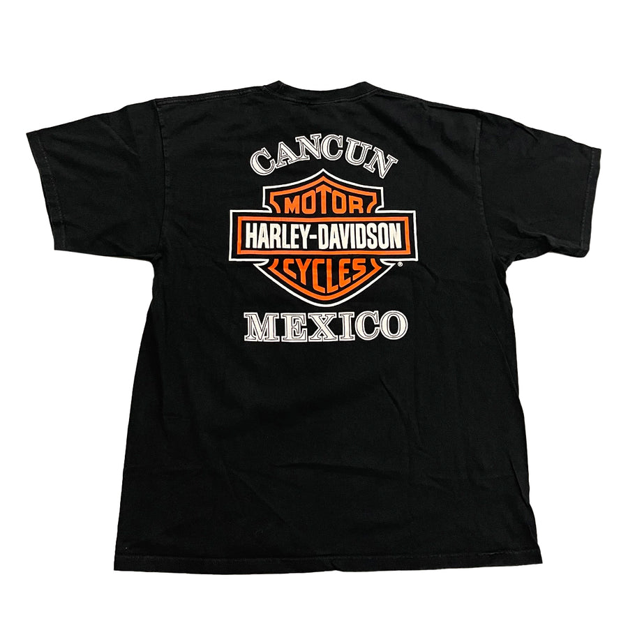 Vintage Harley Davidson Cancun Mexico Tee XL