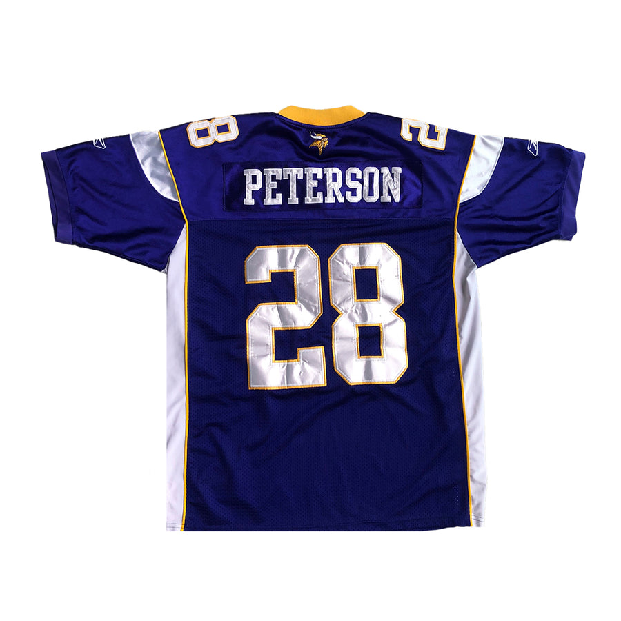 Authentic On Field Minnesota Vikings Adrian Peterson #28 Jersey XL