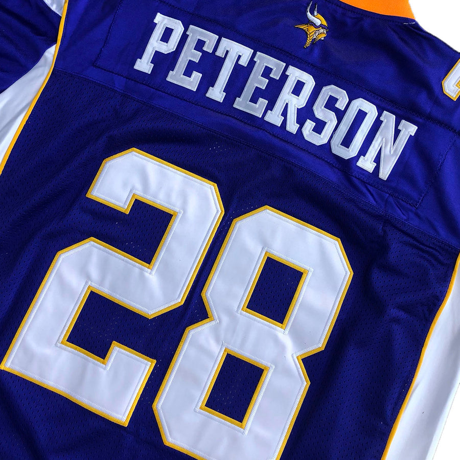 Authentic Reebok On Field Minnesota Vikings Adrian Peterson #28 Jersey L