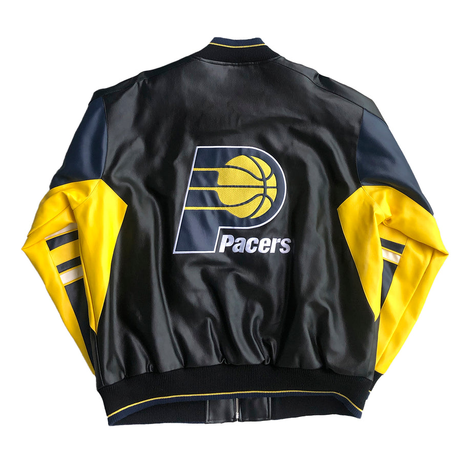 Vintage Indiana Pacers Genuine Leather Jacket XL