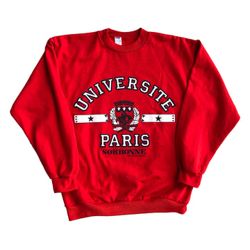 Vintage 90s Universite Paris Sorbonne Crewneck Sweater L/XL