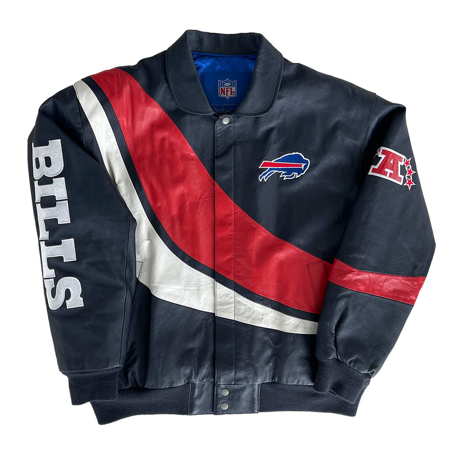 Vintage Buffalo Bills Leather Jacket XL