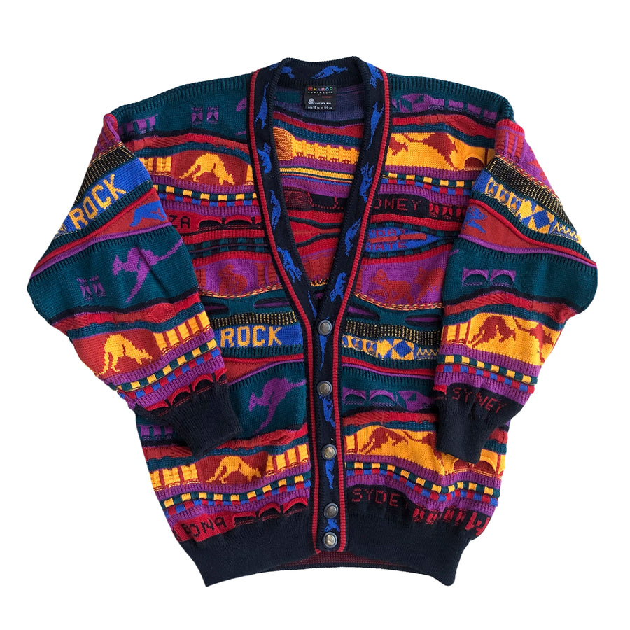 Vintage Emaroo Coogi Cardigan Sweater M